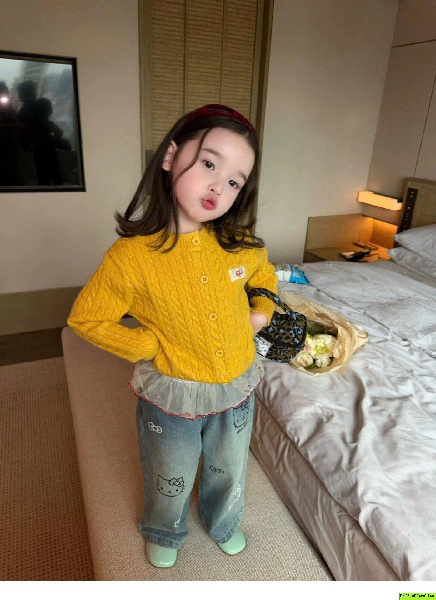 SET CARDIGAN QUẦN KITTY