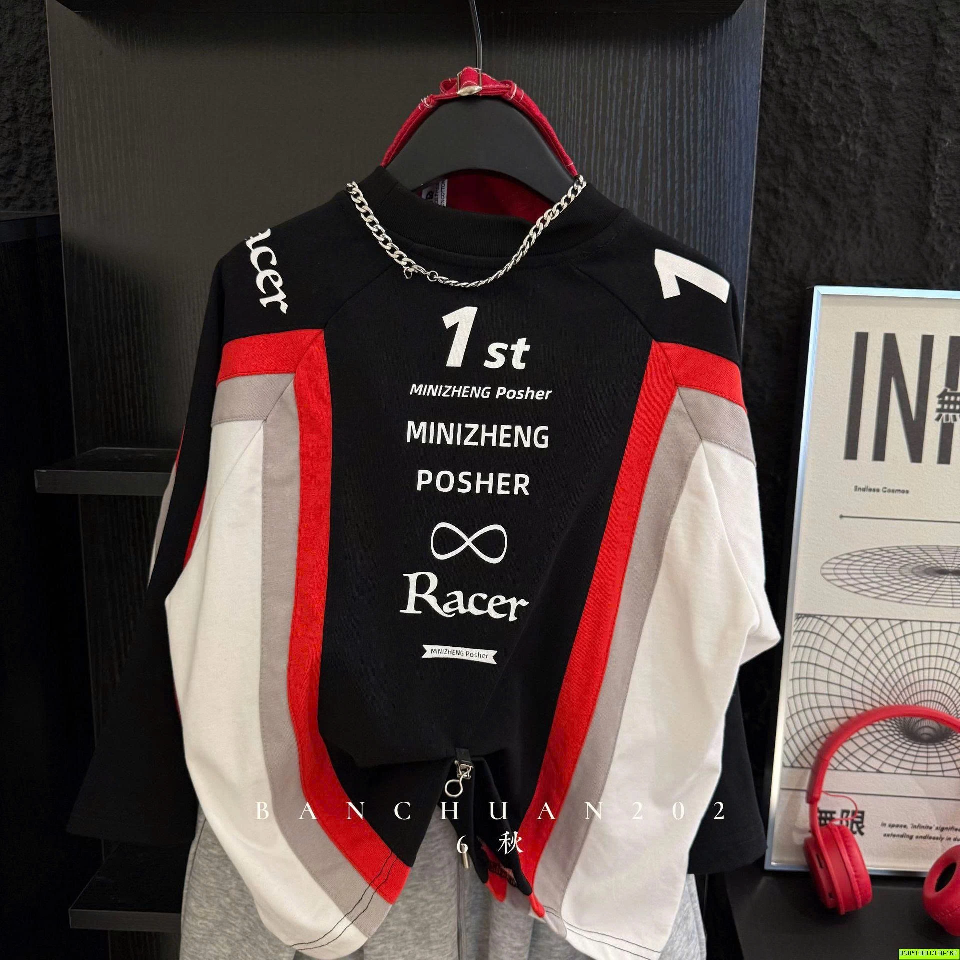 ÁO NỈ PHỐI MÀU RACER