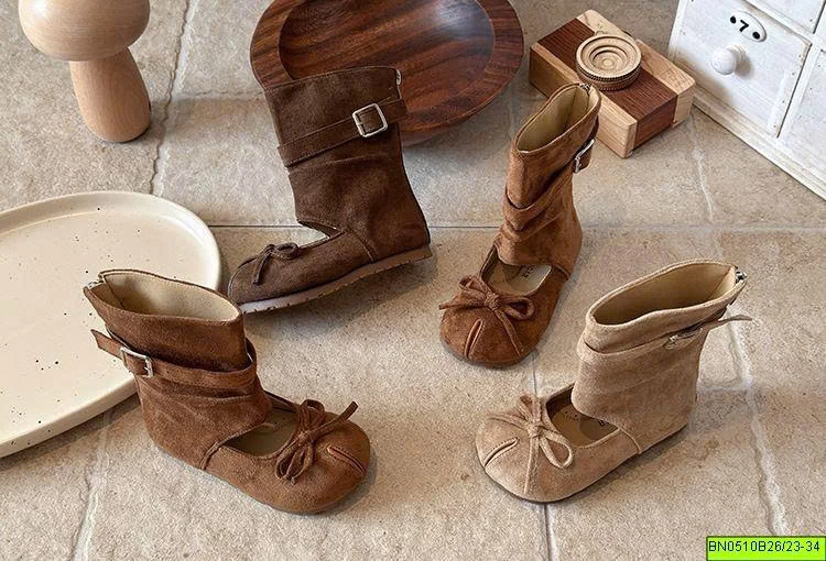 BOOT CỔ CAO NƠ XINH DA LỘN