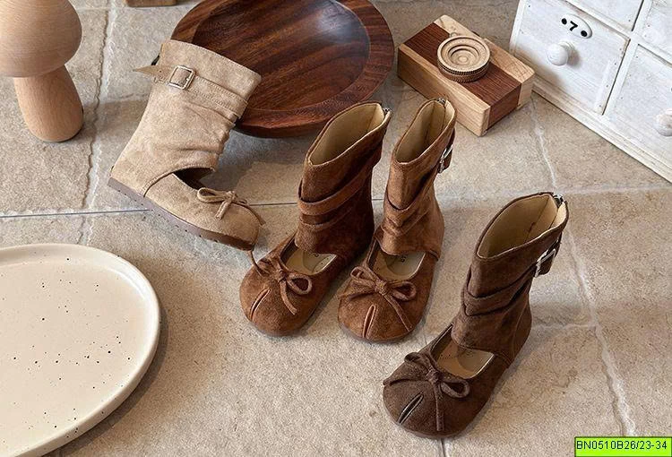 BOOT CỔ CAO NƠ XINH DA LỘN