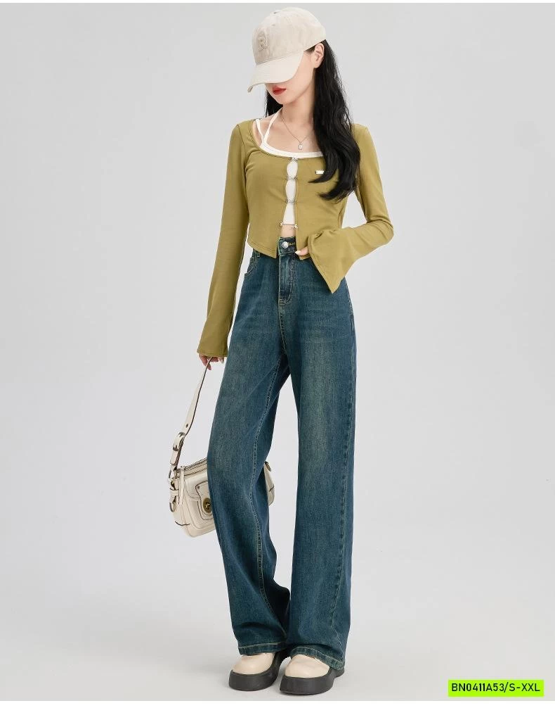 JEANS SUÔNG NỮ HACK DÁNG