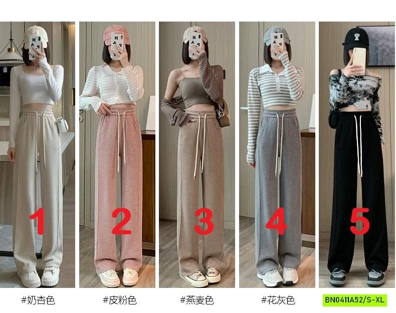 QUẦN NỈ SUÔNG GÂN TRƯỚC CẠP CHUN