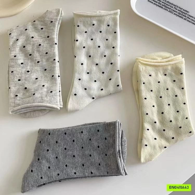 SÉT 6Đ TẤT CHẤM BI CAO CỔ