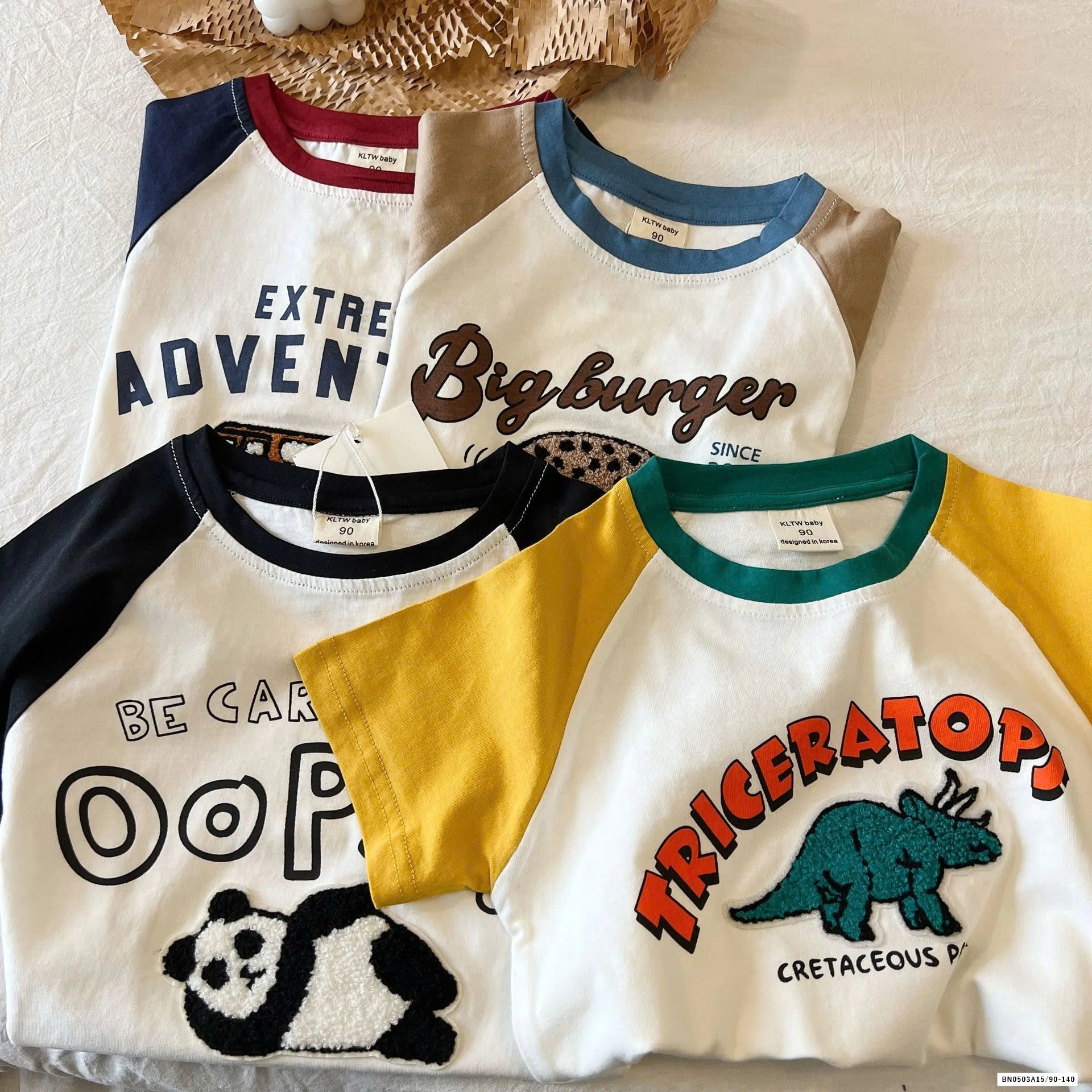 ÁO THUN PHỐI MÀU TAY