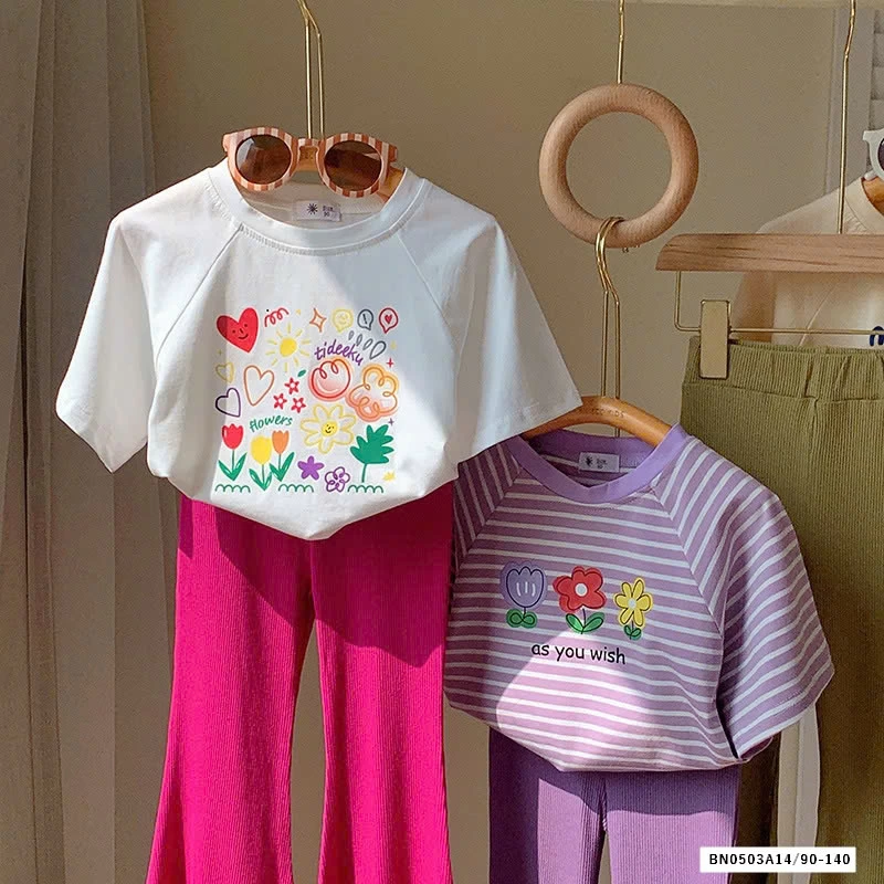 SÉT ÁO THUN QUẦN GÂN LOE