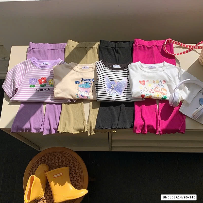 SÉT ÁO THUN QUẦN GÂN LOE