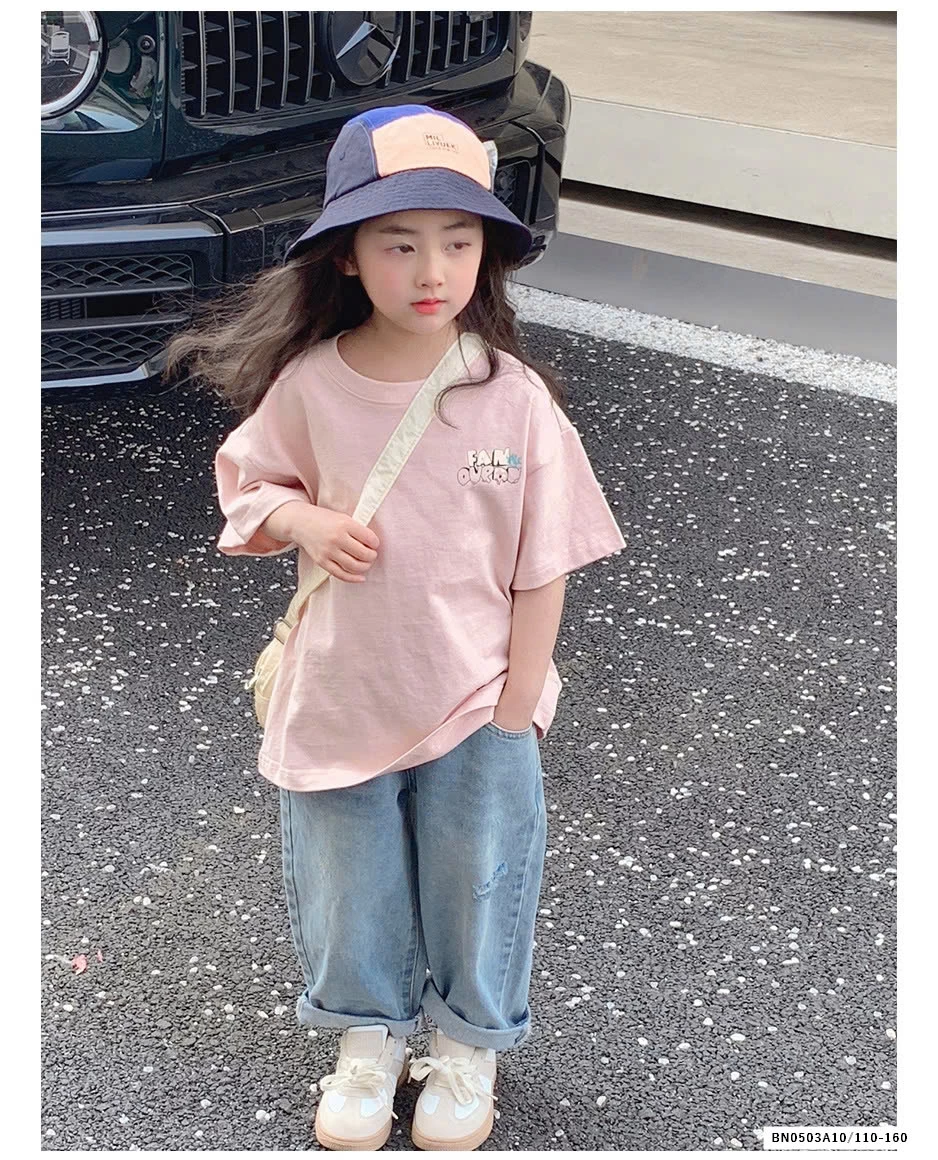 ÁO THUN HỒNG IN LƯNG BG