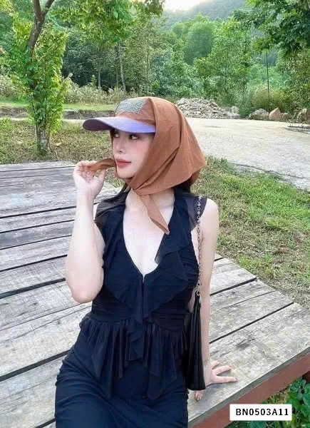 MŨ LƯỚI TRAI GIẢ KHĂN ĐỘI ĐẦU