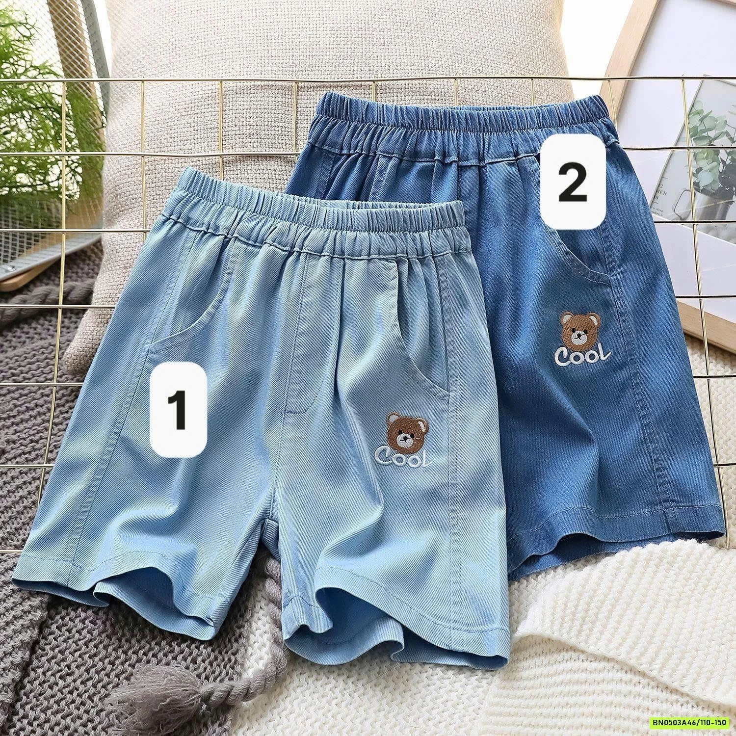 QUẦN SHORT DENIM GIẤY BÉ