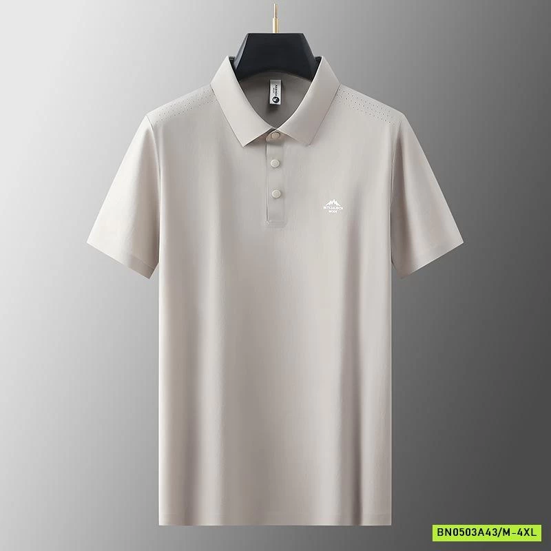 POLO LỤA NAM TRƠN MÀU