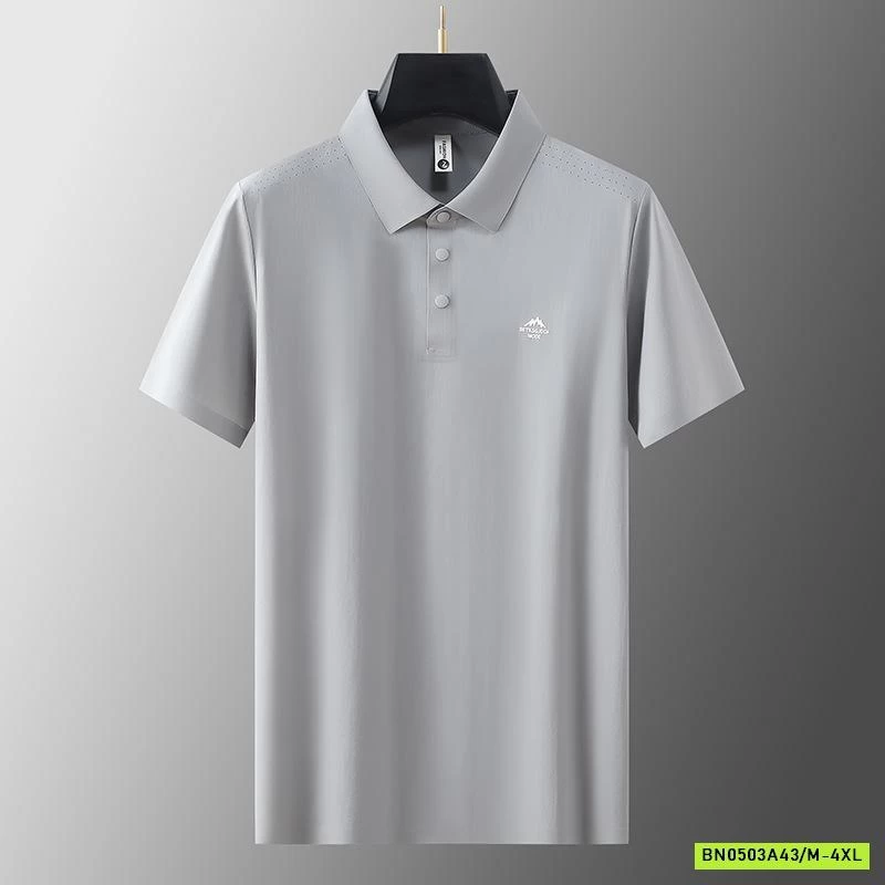 POLO LỤA NAM TRƠN MÀU