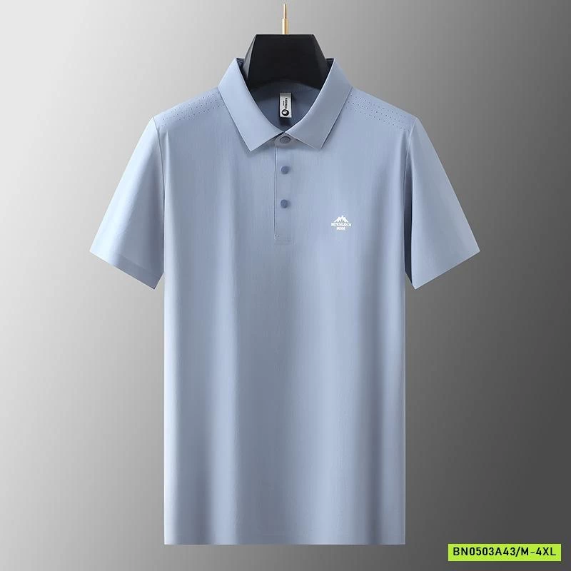 POLO LỤA NAM TRƠN MÀU