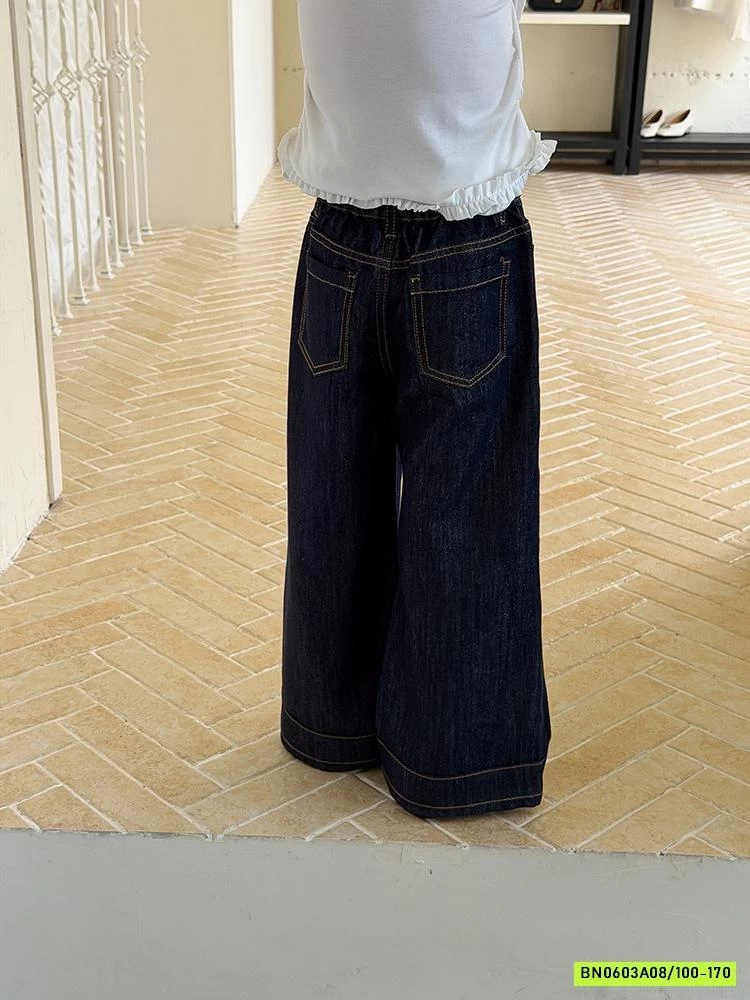 JEANS SUÔNG CHỈ NỔI 26A074 AMBB