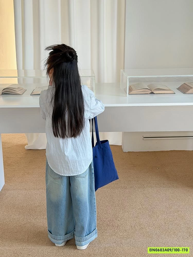 DENIM SUÔNG GẤP GẤU 26A023 AMBB