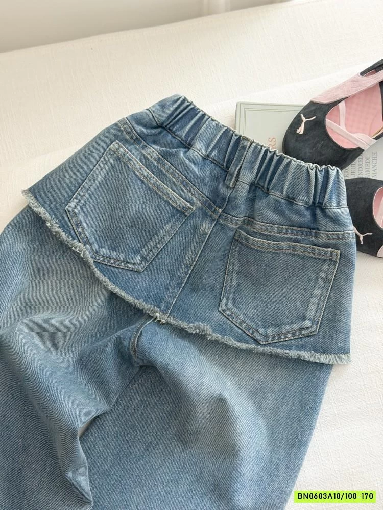 JEANS BAGGY GIẢ 2 LỚP RÁCH 26A034 AMBB