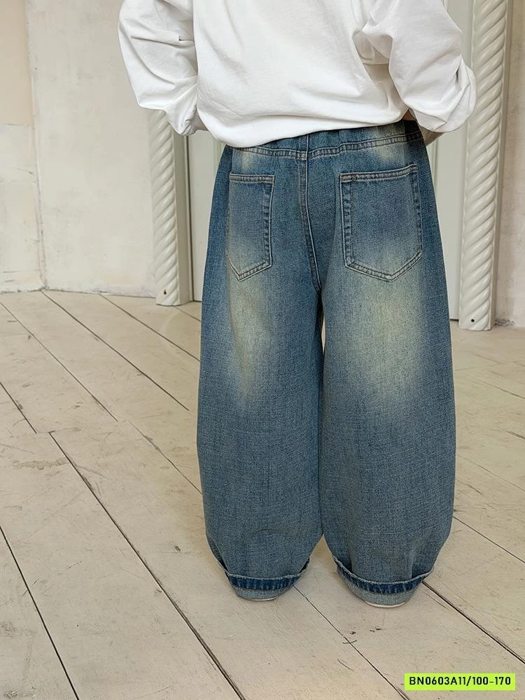 JEANS BAGGY RÁCH GỐI 26A145 AMBB