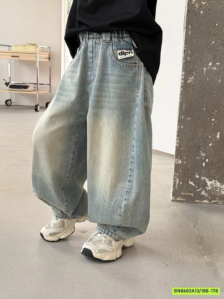 JEANS BAGGY GÂN RÁCH 26A133 AMBB