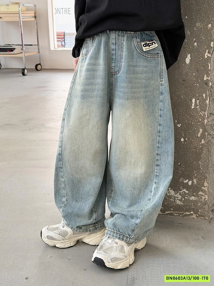 JEANS BAGGY GÂN RÁCH 26A133 AMBB