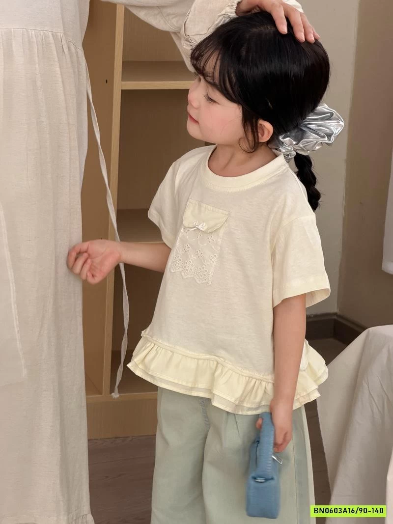 ÁO VIỀN BÈO MIX JEANS SUÔNG