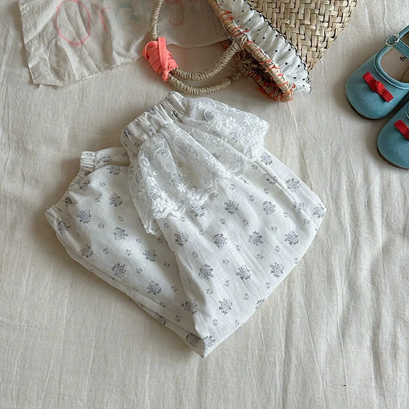 QUẦN BO GẤU MIX REN