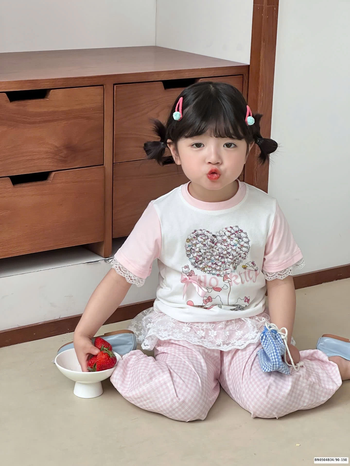 QUẦN BO GẤU MIX REN