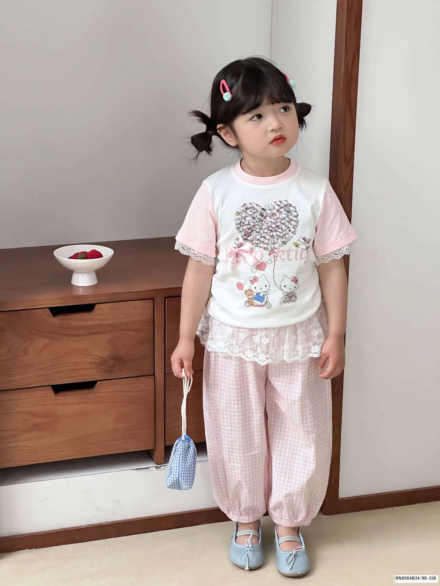 QUẦN BO GẤU MIX REN