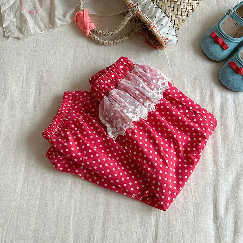 QUẦN BO GẤU MIX REN