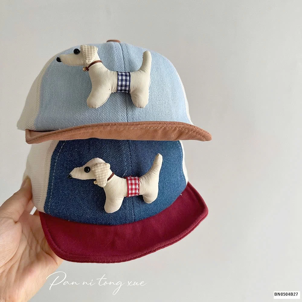 MŨ LƯỠI TRAI CÚN 3D NHÍ