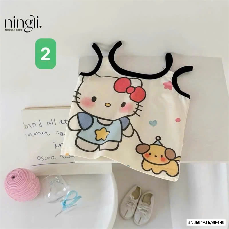 ÁO 2 DÂY ĐÔI HÌNH MÈO KIT.TY BG