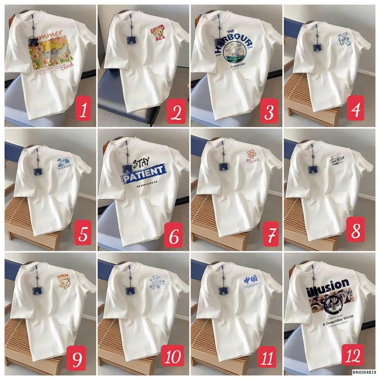 BST ÁO PHÔNG TRẮNG COTTON NỮ