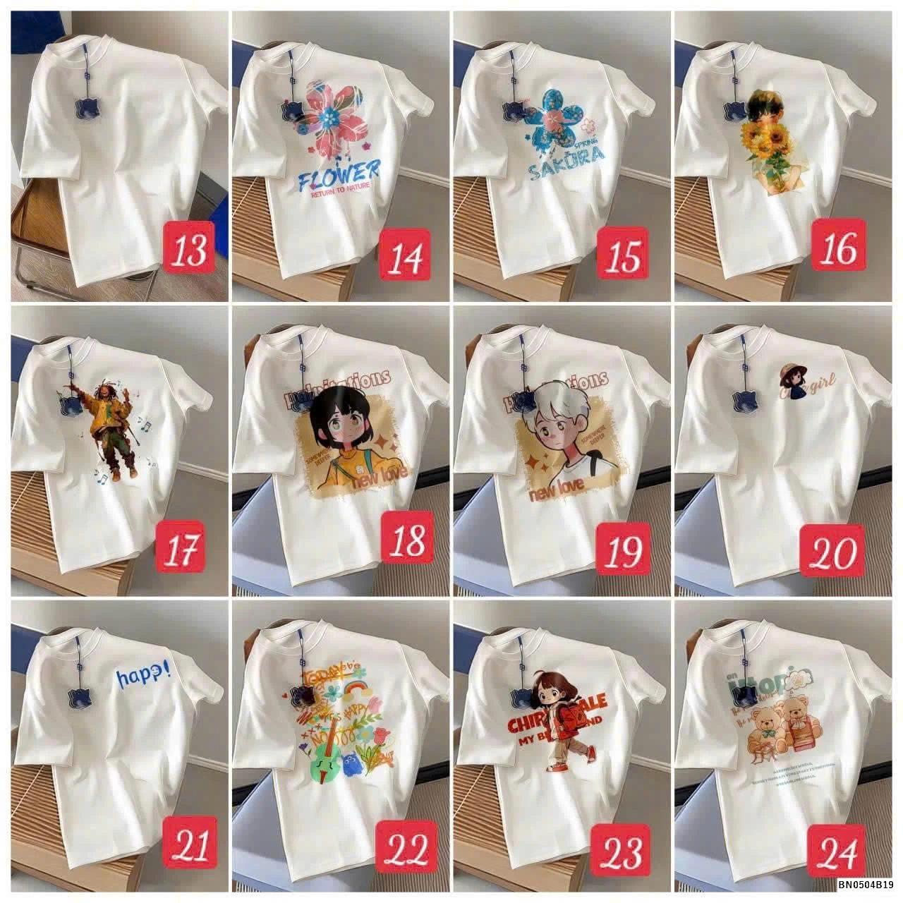 BST ÁO PHÔNG TRẮNG COTTON NỮ