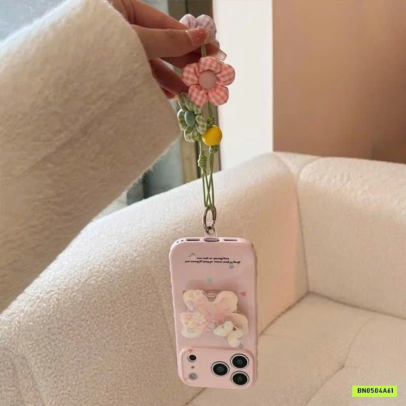 ỐP IP TONE HỒNG BƯƠM BƯỚM