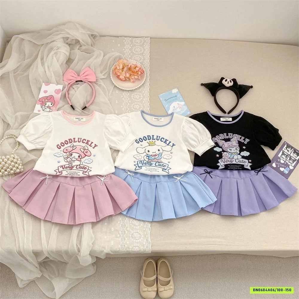 ÁO SANRIO MIX CV XẾP LY