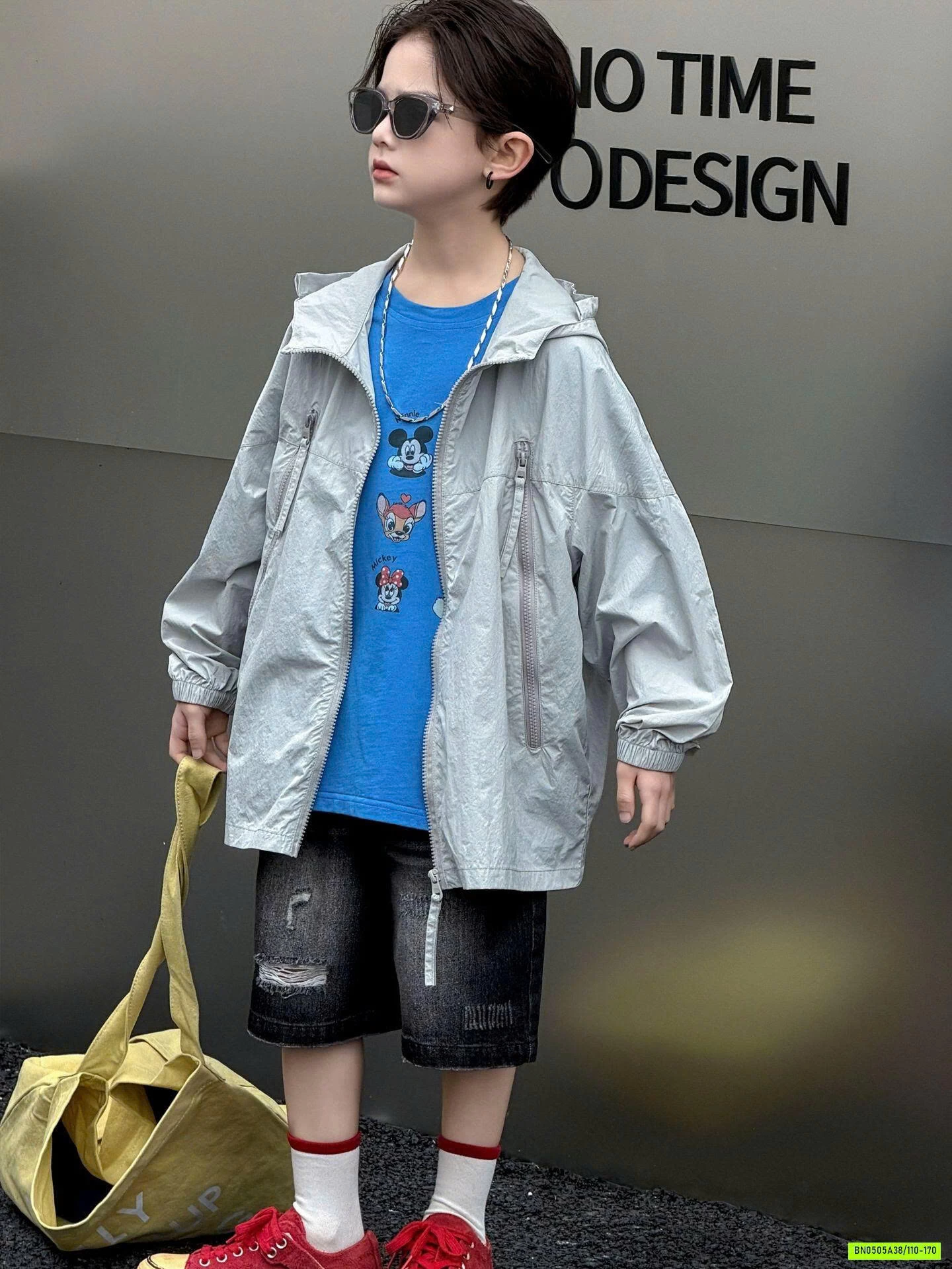 SHORT JEANS ĐEN BẠC GỐI HANYA