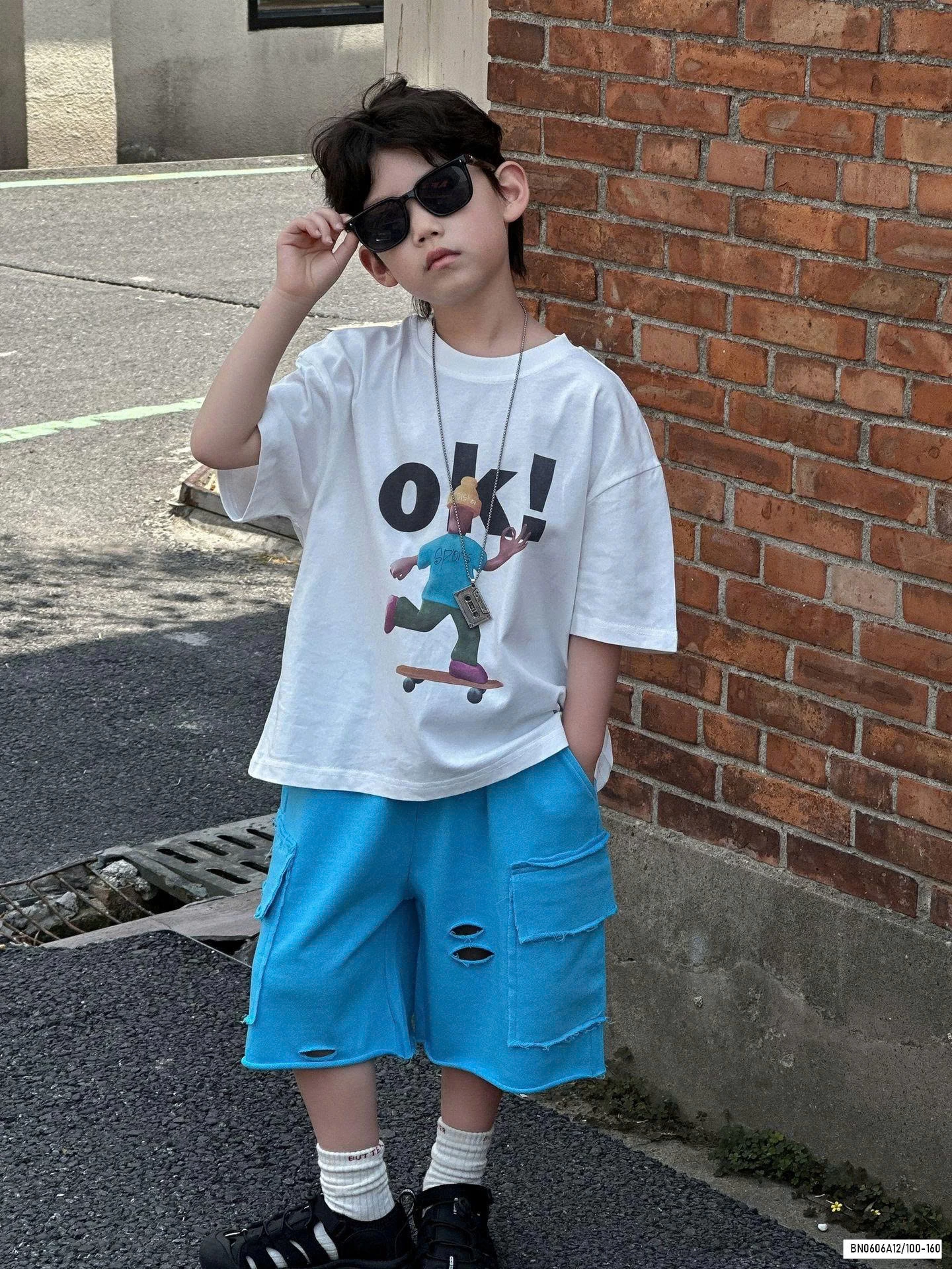 ÁO THUN GẤU MIX SHORT JEANS