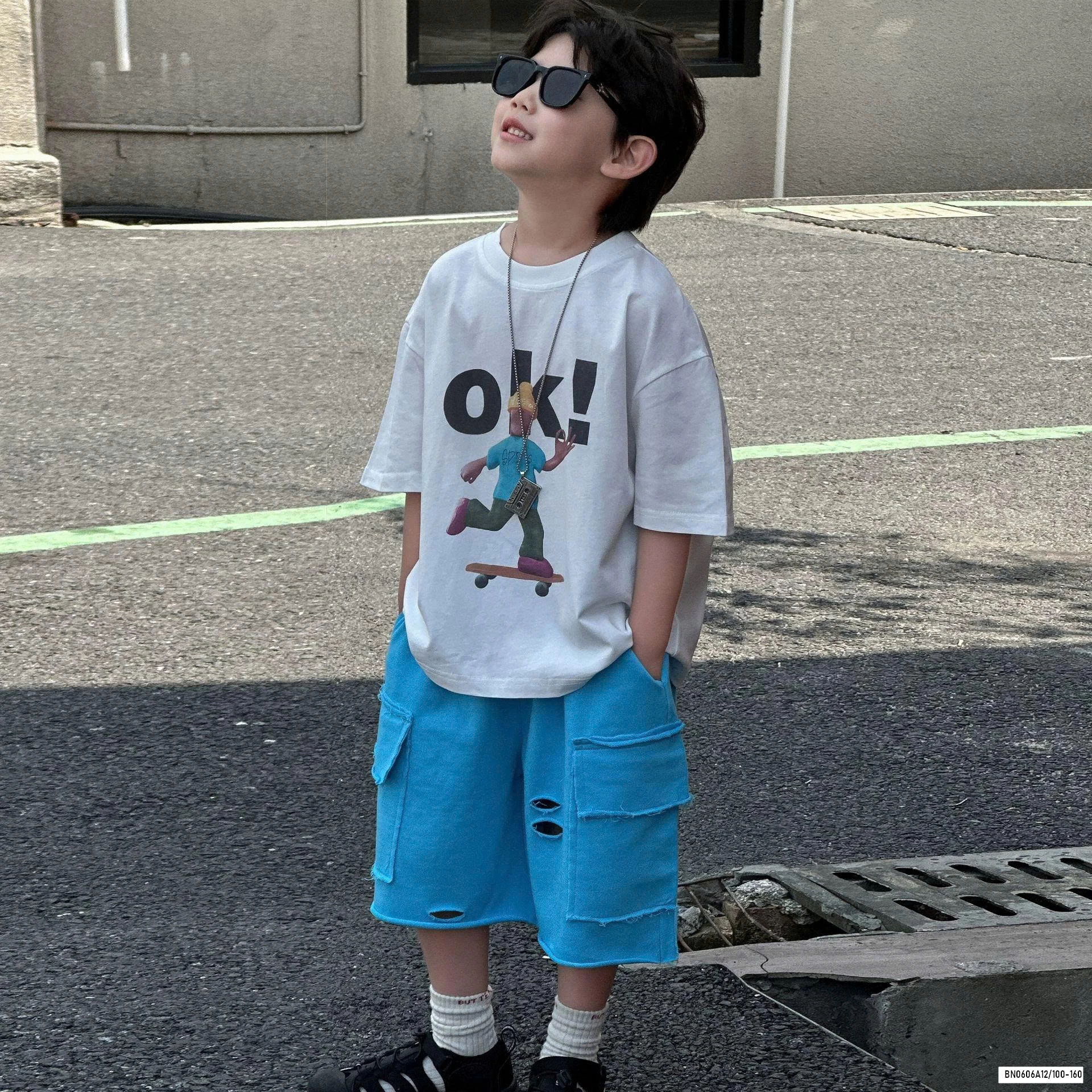 ÁO THUN GẤU MIX SHORT JEANS