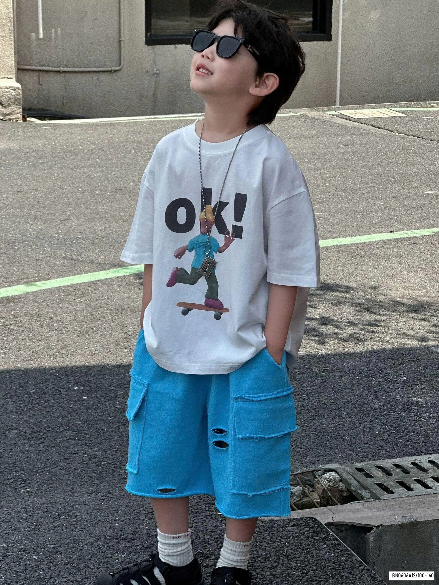 ÁO THUN GẤU MIX SHORT JEANS