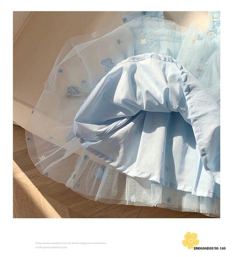 ĐẦM CÔNG CHÚA VOAN THÊU BƯỚM