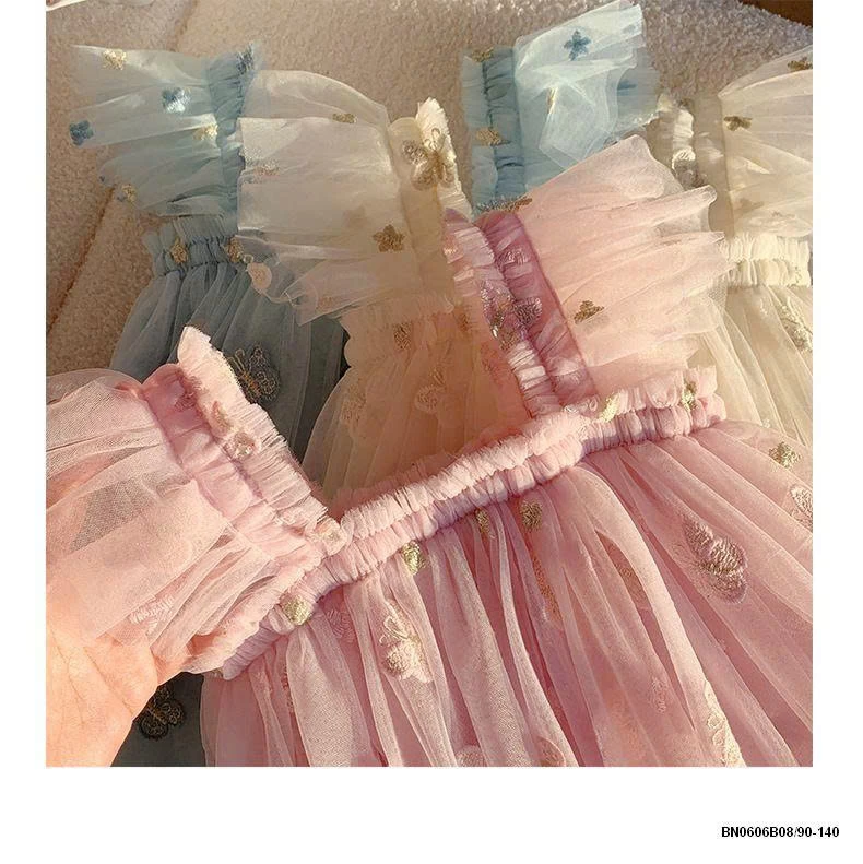 ĐẦM CÔNG CHÚA VOAN THÊU BƯỚM