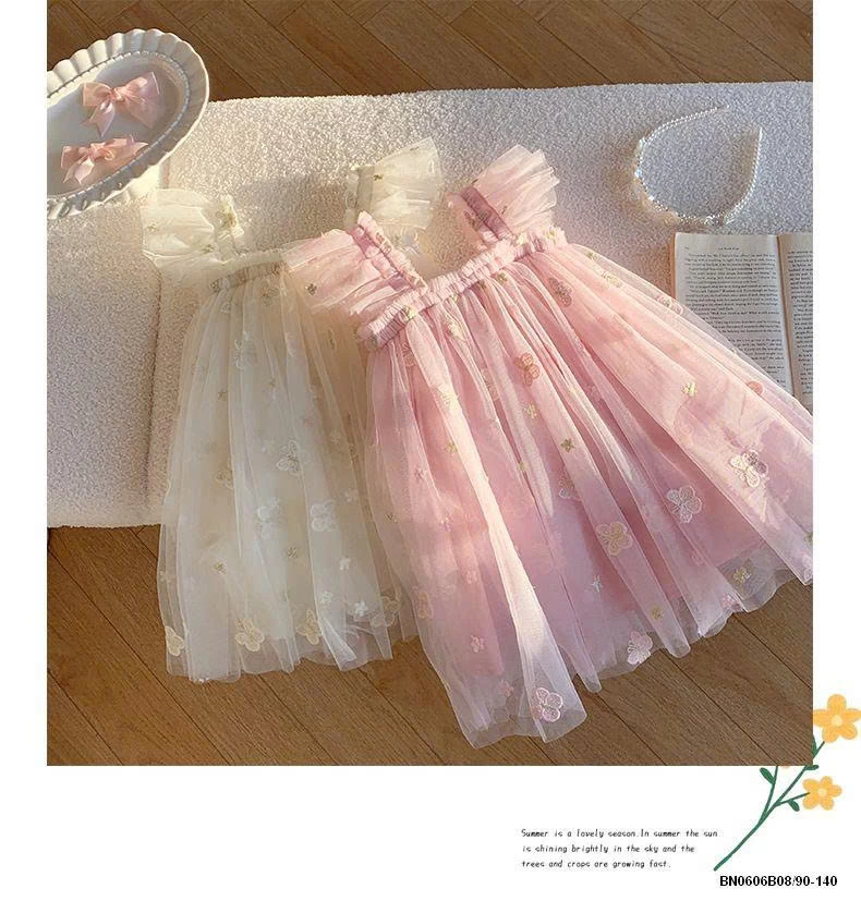 ĐẦM CÔNG CHÚA VOAN THÊU BƯỚM