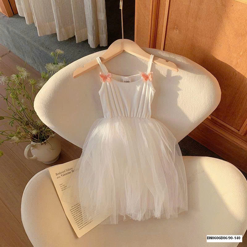 VÁY 2 DÂY PHỐI VOAN MÙA HÈ