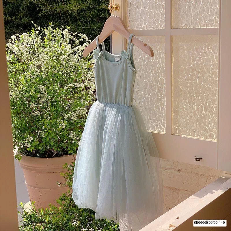 VÁY 2 DÂY PHỐI VOAN MÙA HÈ