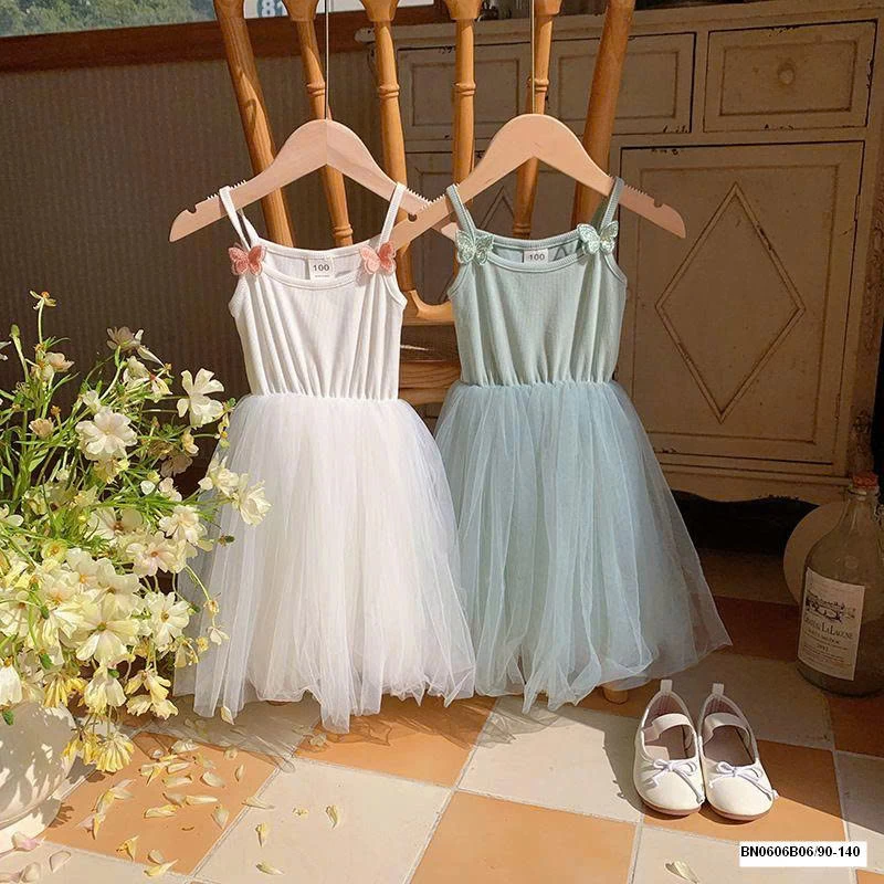 VÁY 2 DÂY PHỐI VOAN MÙA HÈ