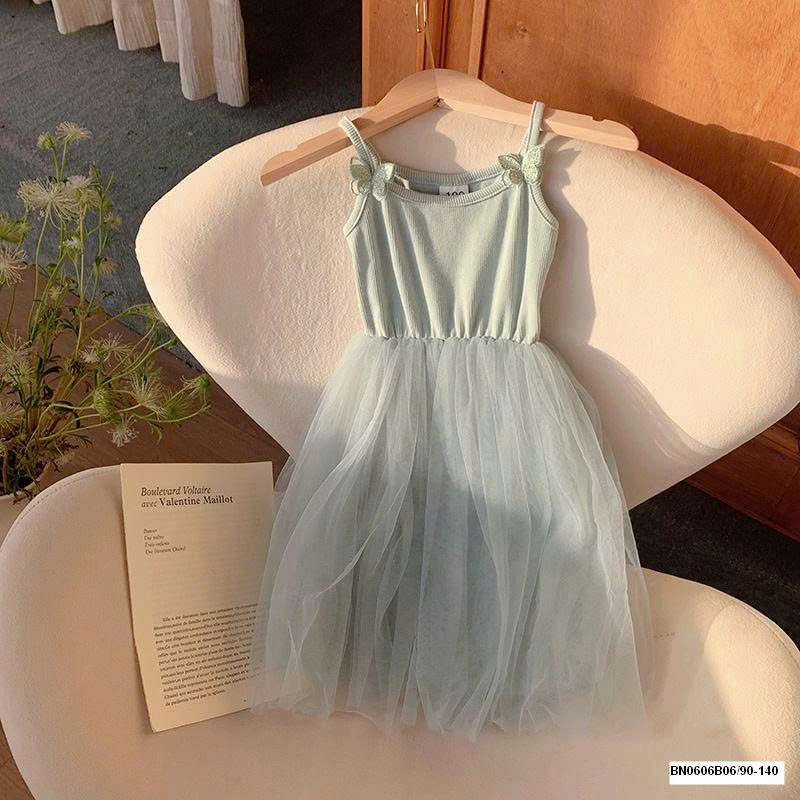 VÁY 2 DÂY PHỐI VOAN MÙA HÈ