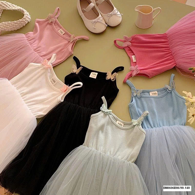 VÁY 2 DÂY PHỐI VOAN MÙA HÈ