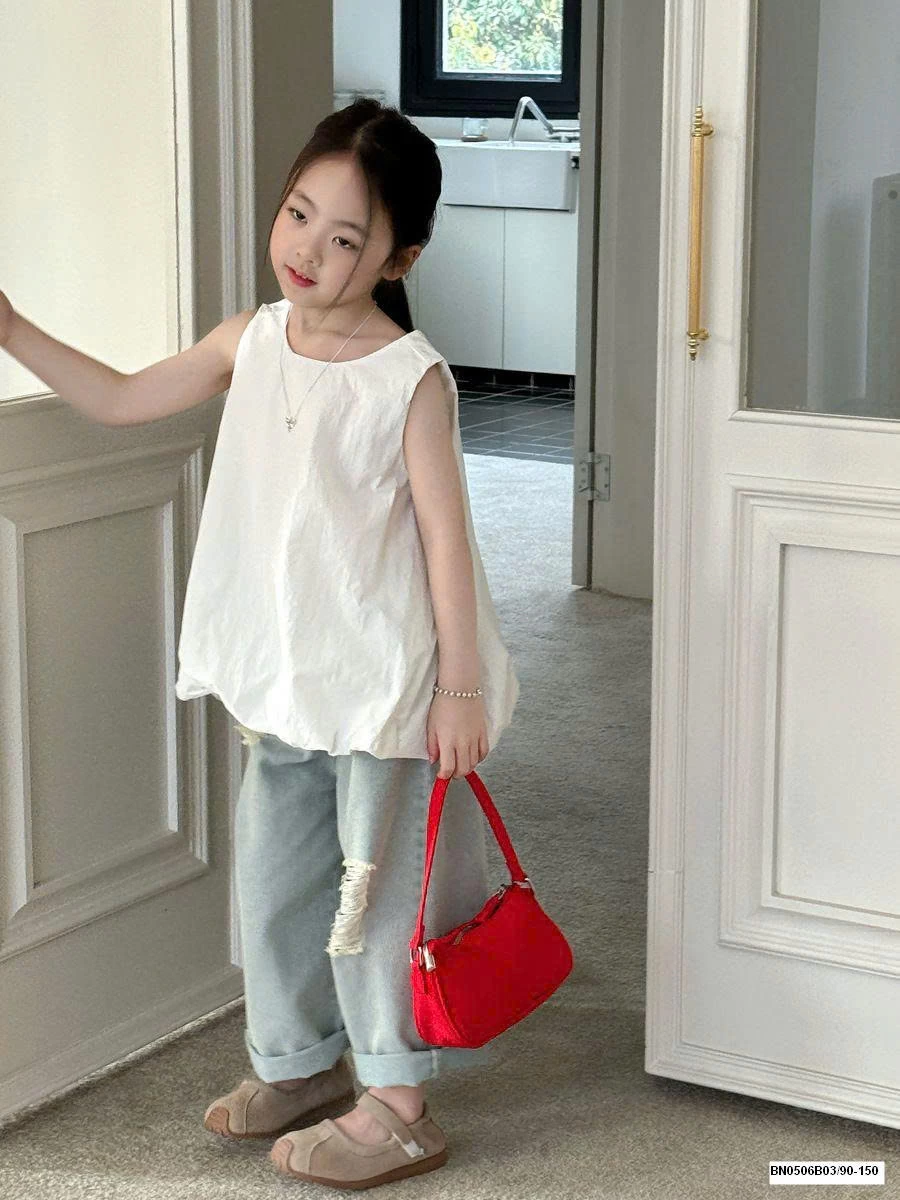 SET ÁO BBD SÁT NÁCH MIX QUẦN JEAN RÁCH