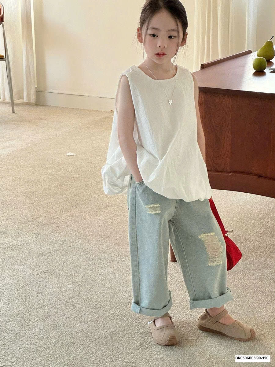 SET ÁO BBD SÁT NÁCH MIX QUẦN JEAN RÁCH