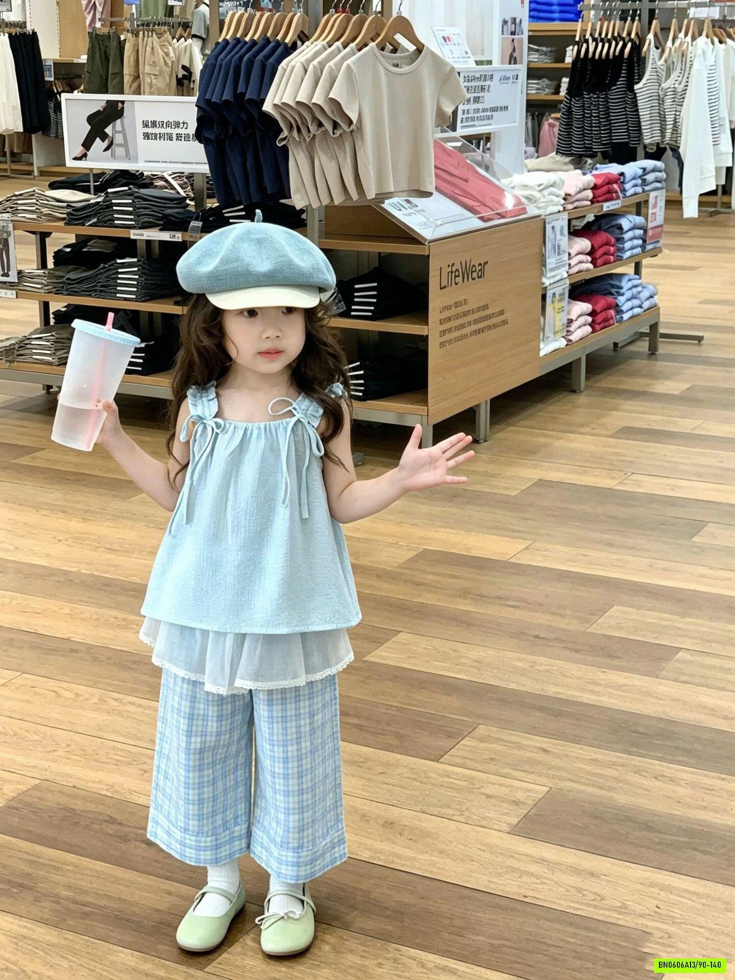 SÉT BABYDOLL XANH CHO BÉ