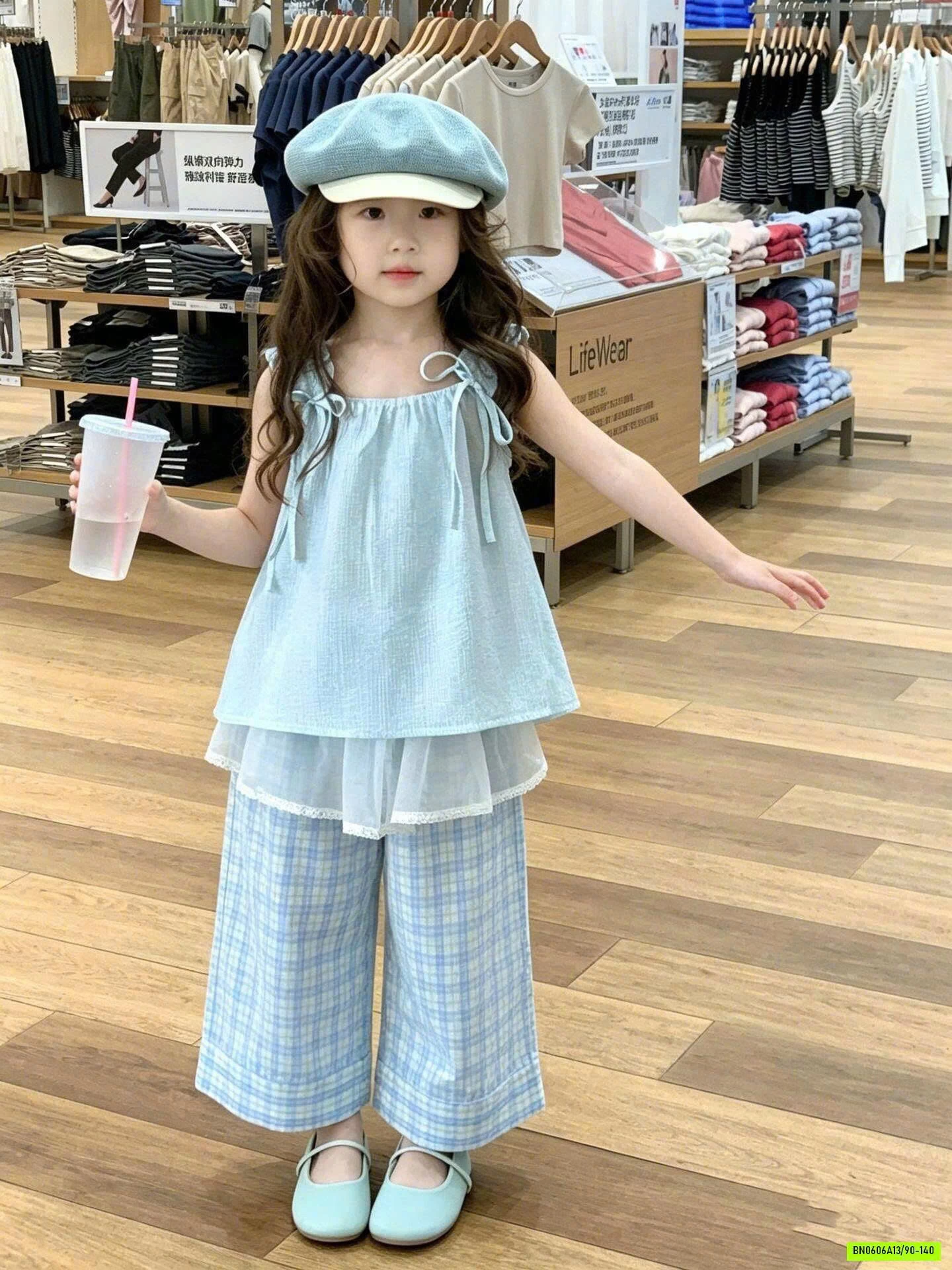 SÉT BABYDOLL XANH CHO BÉ