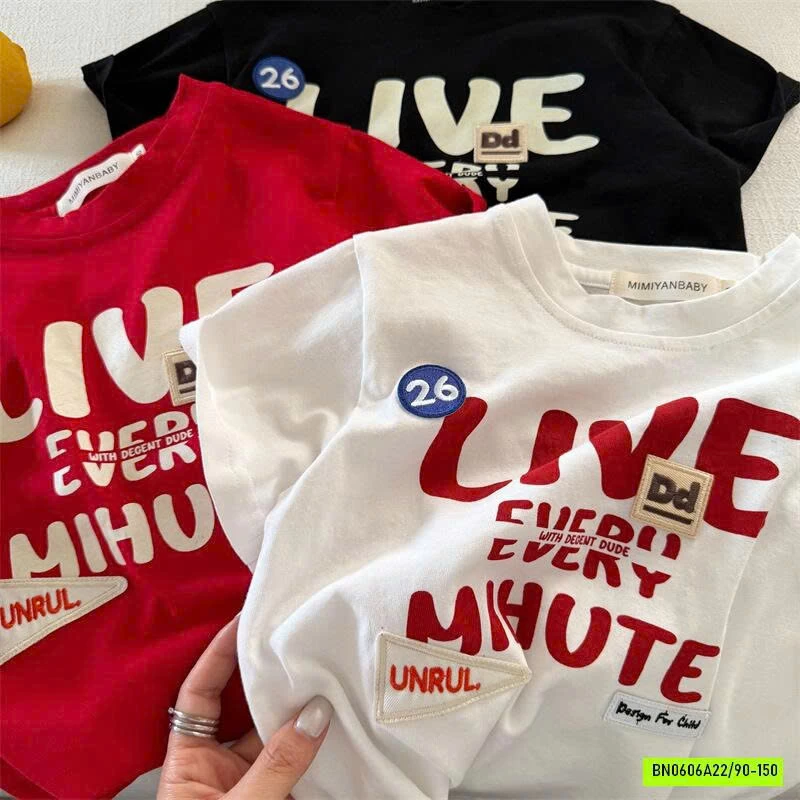 ÁO THUN CHỮ NỔI MMY